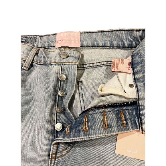 REVICE Denim High Waisted Button Fly Jean 28 Made in USA - Picture 4 of 15